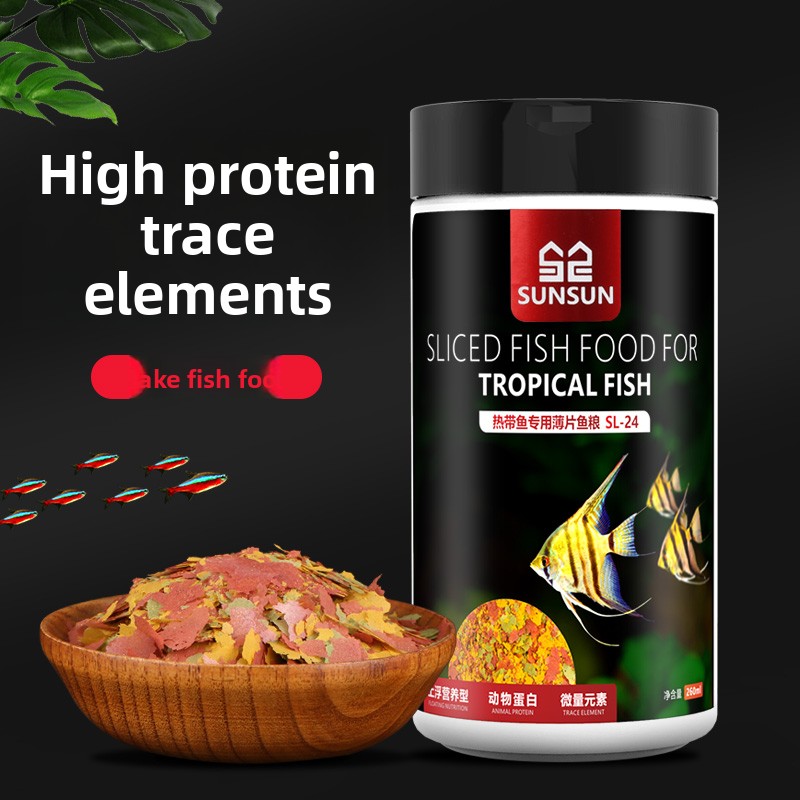 Tetra Food Tropical Flakes - SUNSUN Premium Tropikal Balık Yemi, Melek