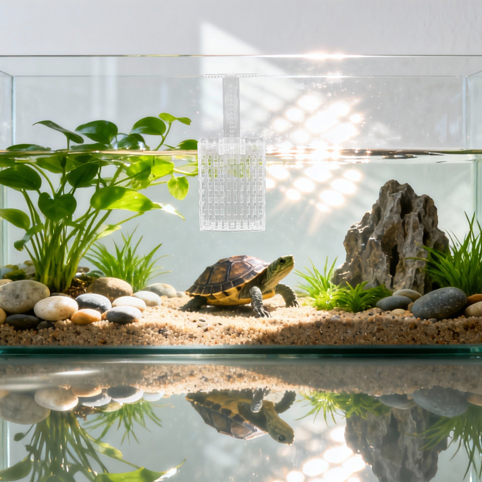 Aquarium Planted Fish Tank - 2'li Set Akvaryum Bitki Tutucu Ayarlanabilir