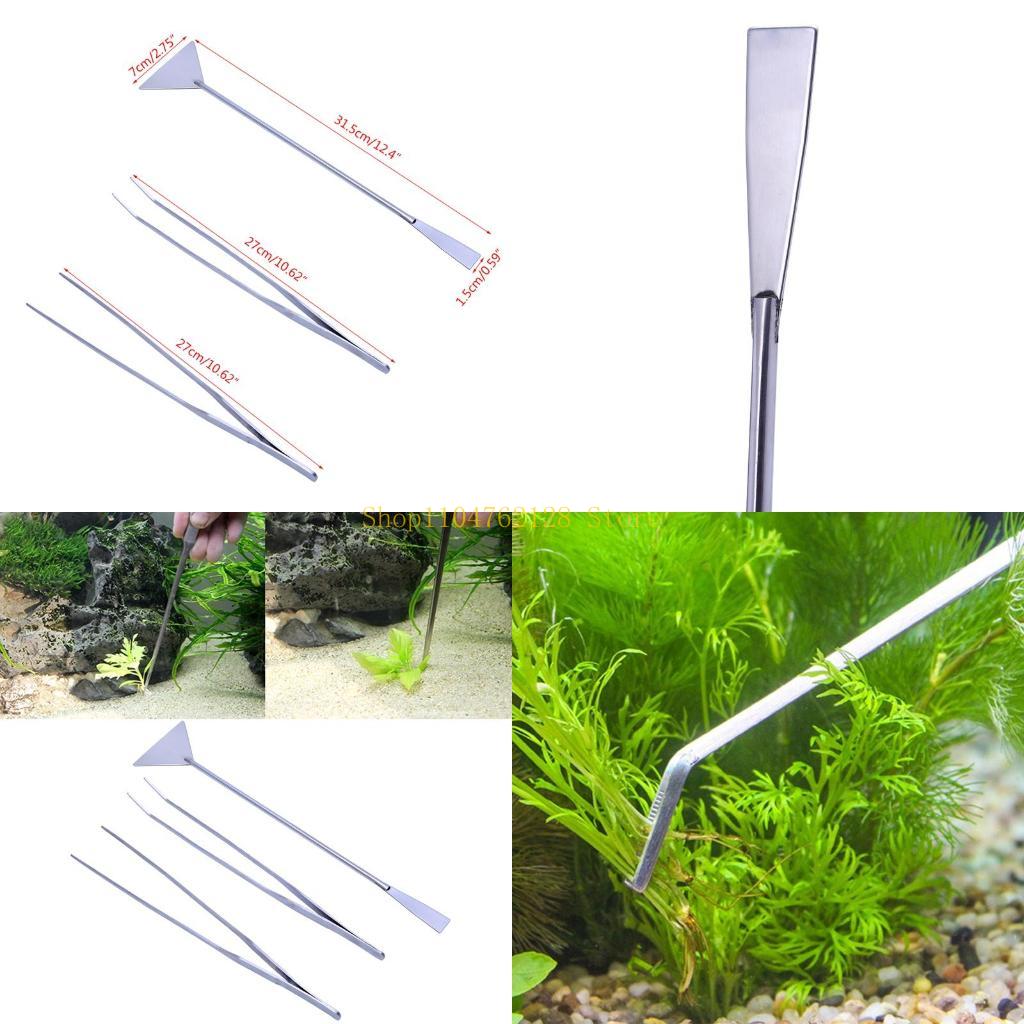 Planted Aquarium Starter Kit - 3'lü Paket Akvaryum Cımbızı Spatula Araçları